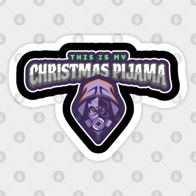 Gamer Christmas Pajamas Sticker by QuirkyWay